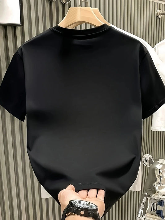 2026 model 100% cotton T-shirt for men and women. Suitable for daily exercise and casual wear. Loose-fitting short sleeves.